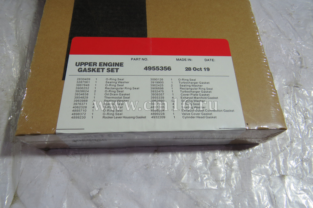 4955356 Комплект прокладок верхний 4ISBe,ISDe140,160,180,185-30 Е-3 V=4.5 (C)